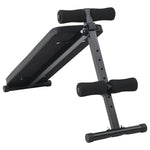 Sit Up Bench Black 124 x 33.5 x 55 cm Powder-coated steel 42002575