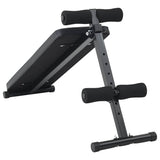 Sit Up Bench Black 124 x 33.5 x 55 cm Powder-coated steel 42002575