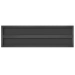 Wall Shelves 2 pcs 100x30x3 cm Black Stainless Steel 30288