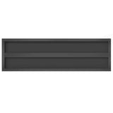 Wall Shelves 2 pcs 100x30x3 cm Black Stainless Steel 30288