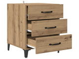 Bedside Cabinet Artisan Oak 40 x 40.5 x 66 cm Engineered Wood 880623