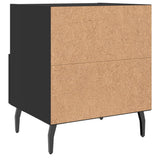 Bedside Cabinets 2 pcs Black 40x35x47.5 cm Engineered Wood 827471