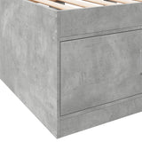 Daybed with Drawers without Mattress Concrete Grey 90x190 cm Single 3280254