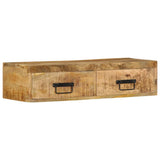 Wall-mounted TV Cabinet 80x30x19 cm Solid Rough Wood Mango 4017461