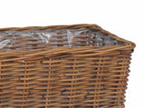 Planter Basket with Storage 3 pcs Brown 42020966