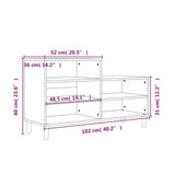 Shoe Cabinet Black 102x36x60 cm Engineered Wood 819725