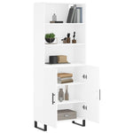 Highboard White 69.5x34x180 cm Engineered Wood 3189277