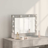 Vanity Mirror Rectangular Concrete Grey 60 x 45 x 18 cm 868312
