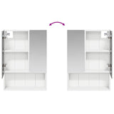 Bathroom Mirror Cabinet White 50 x 14.5 x 70 cm Engineered wood 889199