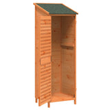 Garden Shed with Roof Brown 59 x 56 x 176 cm Solid Fir Wood 42033463