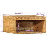 Wall-mounted TV Cabinets 2 pcs Solid Rough Wood Mango 4017470