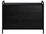 Drawer Cabinet Black Oak 70 x 39.5 x 71 cm Engineered Wood 8013878