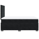 Box Spring Bed with Mattress Black 120x200 cm Velvet 3290878
