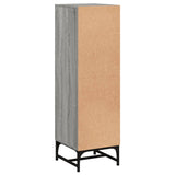 Highboard with Glass Doors Grey Sonoma 35x37x120 cm 836565