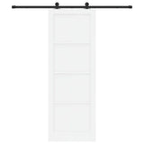 Sliding Door Manual ORKDAL White and black 83 x 232 cm 3333481