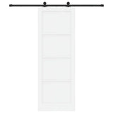 Sliding Door ORKDAL White 83 x 232 cm Solid Pine Wood 3333481