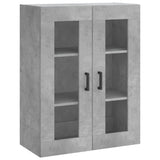 Highboard Concrete Grey 69.5x34x180 cm Engineered Wood 3198341