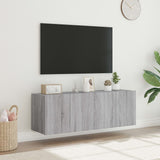 TV Wall Cabinets with LED Lights 2 pcs Grey Sonoma 60x35x41 cm 837313