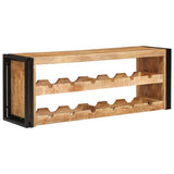 Wine Rack Brown 120 x 45 x 33 cm Solid Rough Mango Wood 4104763