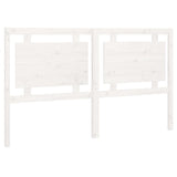 Bed Headboard White 165.5x4x100 cm Solid Pine Wood 817951