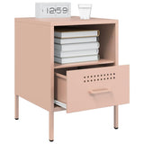 Bedside Cabinets 2 pcs Pink 36x39x50.5 cm Steel 843057
