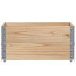 ZNTS Pallet Collars 2 pcs 80x60 cm Solid Wood Pine 4010268
