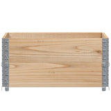 ZNTS Pallet Collars 2 pcs 80x60 cm Solid Wood Pine 4010268