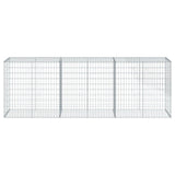 Gabion Basket with Cover 300x50x100 cm Galvanised Iron 3295144