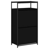 Shoe Cabinet Black 60x34x112 cm Engineered Wood 840029