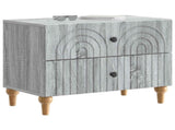 Bedside Cabinet Grey Sonoma 62 x 34.5 x 48 cm Engineered Wood 894091