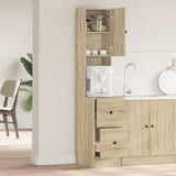 Kitchen Cabinet Beige 35 x 50 x 180 cm Engineered Wood 871372