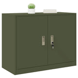 Storage Cabinet Olive Green 90 x 40 x 70 cm Steel 891638