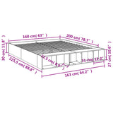 Bed Frame without Mattress Sonoma Oak 160x200 cm 3280554