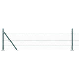 Welded Wire Fence with Concrete Base 100 x 0.5 m Green Mesh 3353578