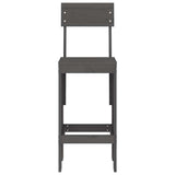 Bar Stools 2 pcs Grey 40x48.5x115.5 cm Solid Wood Pine 825361