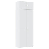 Storage Cabinet White 80x42.5x225 cm Engineered Wood 3281350