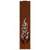 Solar LED Pathway Light 2 pcs Rusty Weathering Steel 879806