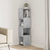 Corner Cabinet 25.5x25x102cm Engineered Wood Concrete Grey 889808