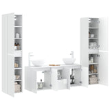 Bathroom Furniture Set 5 pcs High Gloss White 3406027