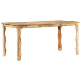 ZNTS Dining Table 160x80x76 cm Solid Reclaimed Wood 286490