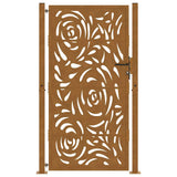 Garden Gate 100x175 cm Weathering Steel Flame Design 4100997