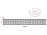 Gabion with 3.5 mm Wire and 5x2.5 cm Mesh 300x10x50 cm 3461544