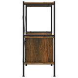 3-Tier Shelving Unit with Cabinet 80x40x92 cm Steel and Engineered Wood 336352