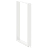 Bar Table Legs U-Shaped 2 pcs White 60x cm Steel 4013225