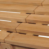Garden Bench Warm Teak Wood Fine Sanded Teak Hardwood Large 316624
