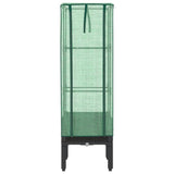 Raised Bed with Greenhouse Cover Rattan Look 40x40x140 cm 4015818