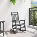 Garden Rocking Chair Light Grey 92 x 70 x 108cm HDPE 42006616