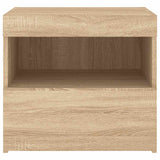 Bedside Cabinets with LED Lights 2 pcs Sonoma Oak 50x40x45 cm 836768