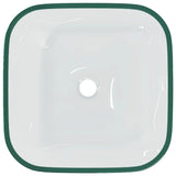 Basin Glass 42x42x14 cm Transparent 345236