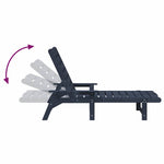 Garden Lounge Furniture 3 pcs Navy 38 x 38 x 46cm Polyethylene 3335855